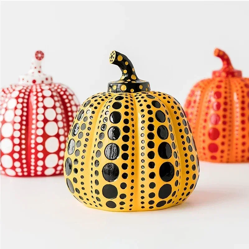 Upgrade Tool Japanese Wave Point Pumpkin Home Furnishings Decorative Crafts Decoration Porch Modern Simple Nordic Living Room Wi