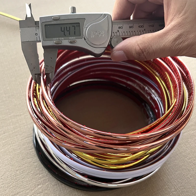 Self Adhesive Seam Strip PVC Line Wall Fabric Matte Glossy Edge Strip Wall Panel Decorative Strip Waist Line Frame Wall Bead