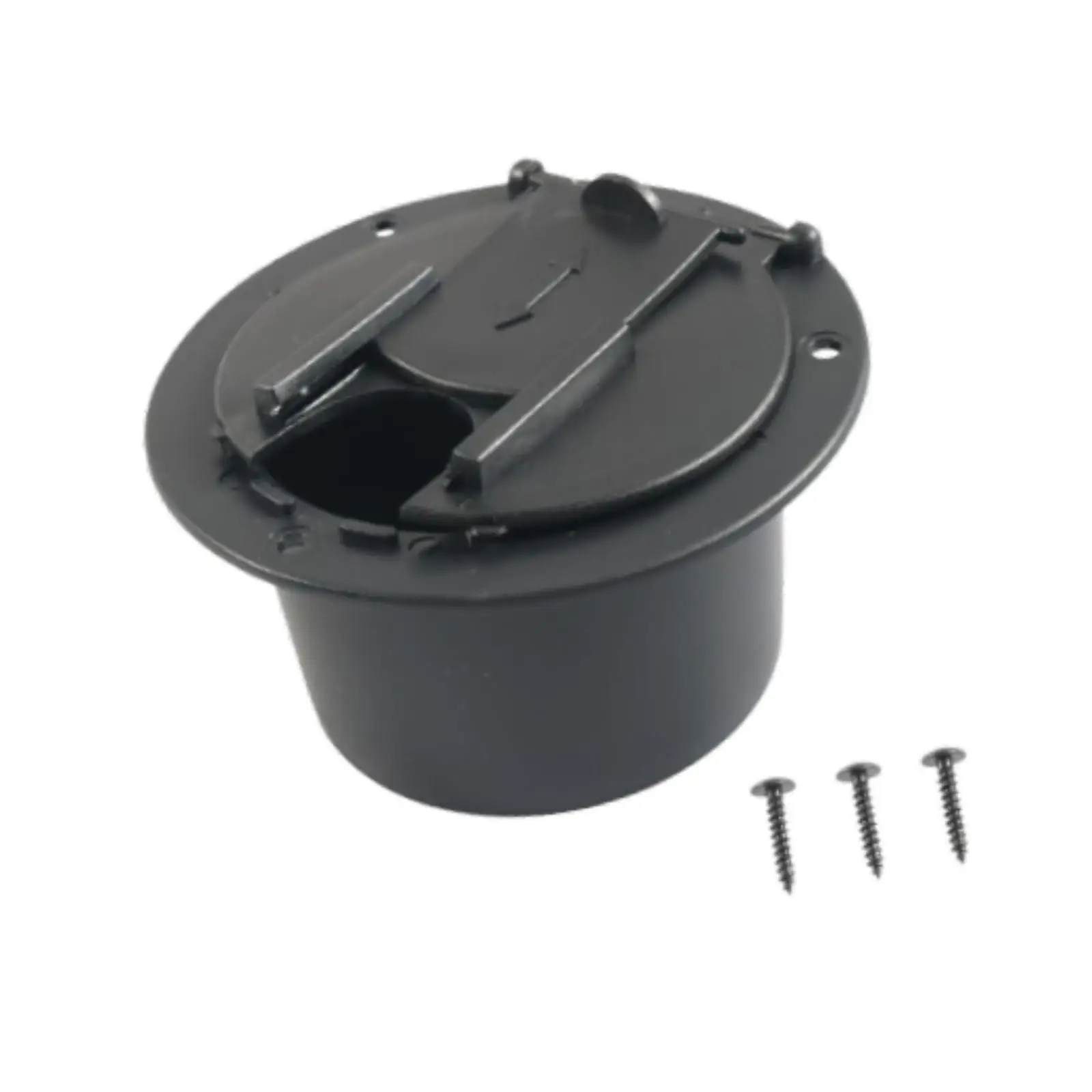 Generic Electrical Cable Hatch with Screws Professional Door Hardware Easy Installation Direct Cord Hatch Cover
