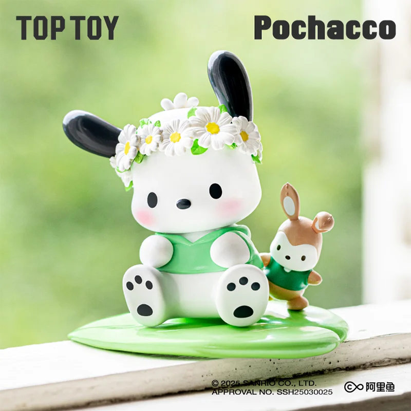 Autentico nuovo fiore primaverile serie scatola cieca personaggio Hellokitty Kuromi Kawaii giocattolo ornamenti per il desktop regalo di compleanno per ragazza
