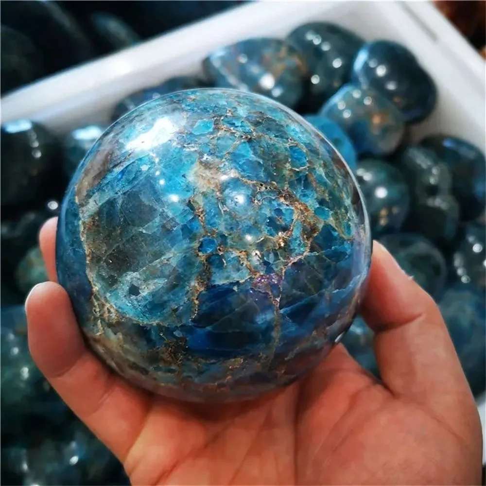 

Wholesale Natural Blue Apatite Quartz Sphere Healing Crystal Ball 55mm-60mm 1pc