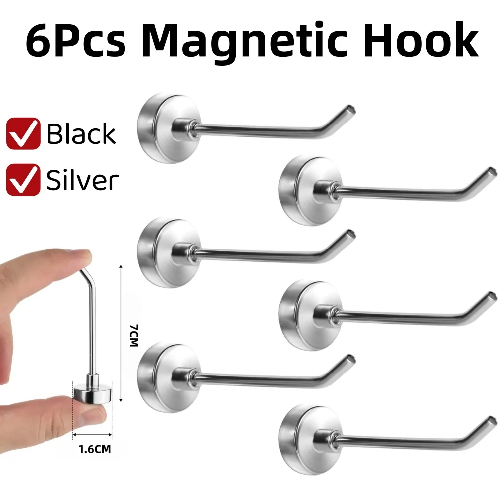 Magnetischer Haken, robuster Magnethaken, magnetischer Kreuzfahrthaken zum Aufhängen, großer magnetischer Metallhaken, kann für den Grill verwendet werden