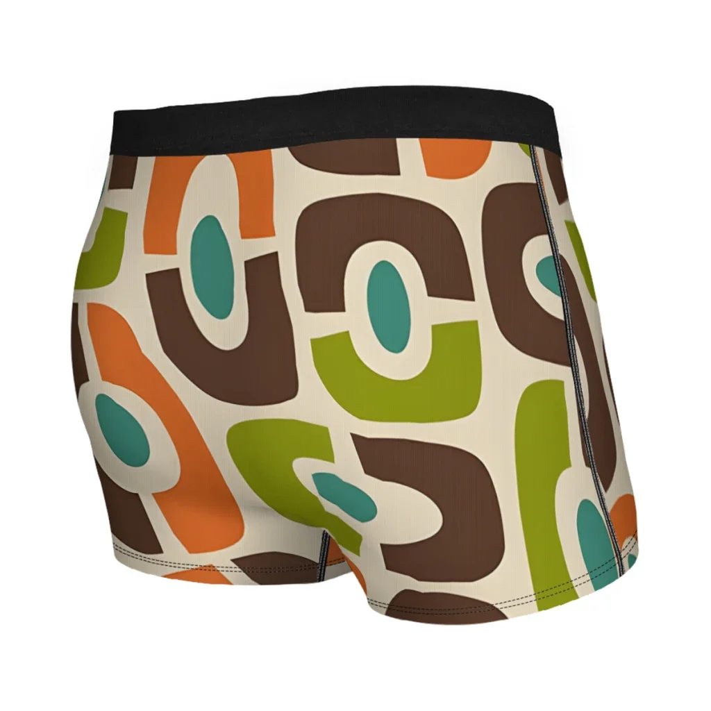 Mid-Century Modern 70s Modern Universe Abstraction Underpants Breathbale Panties Man Underwear Sexy Shorts Boxer Briefs