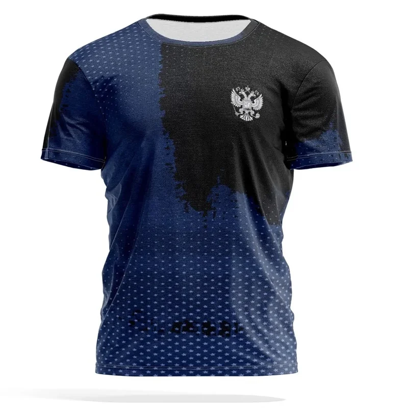 Fashion Round Neck Short-sleeve T-shirt with Personality Splicing Design and Exquisite Badge Decoration for Daily Casual Wear