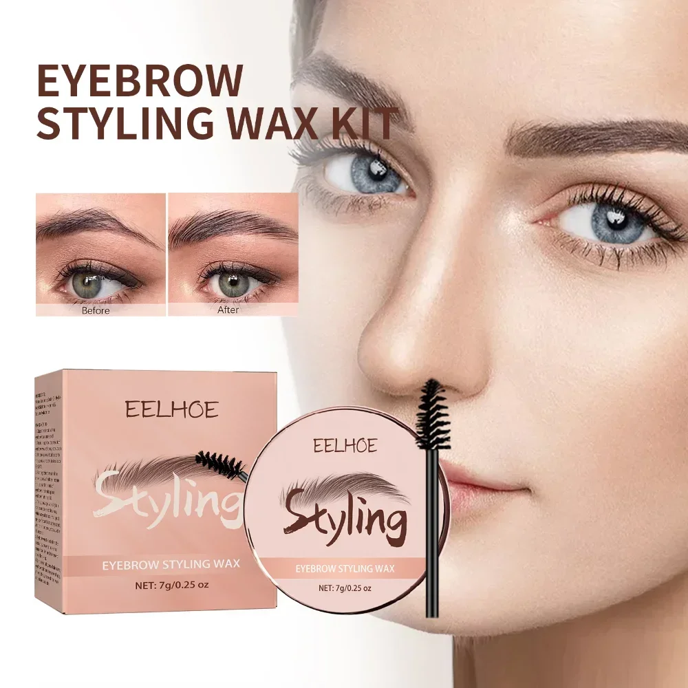 3pcs Eyebrow Styling Shape Gel Clear Eyebrow Shaping Wax for Holding Brows in Place Eyebrow Creates A Fluffy Feathered Look