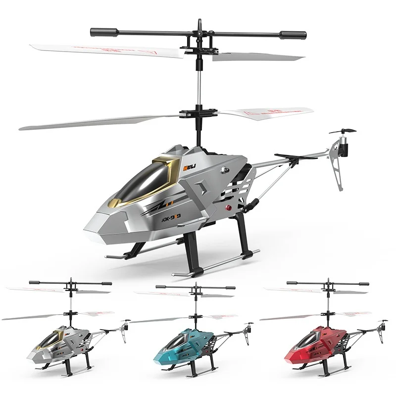 Remote controlled helicopter Fixed Height Helicopter Xk919 3-Channel 2.4g Toy Children Boy Surprise Birthday Gift,Red/Gold/Green