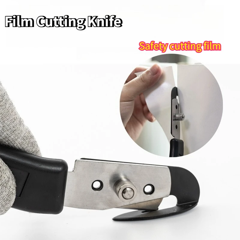 Film Scraper Wrapping Paper Backing Slitter Cutter with Hidden Blade No-Scratch Vinyl Wrap Utility Knife for Car Tinting 커터칼