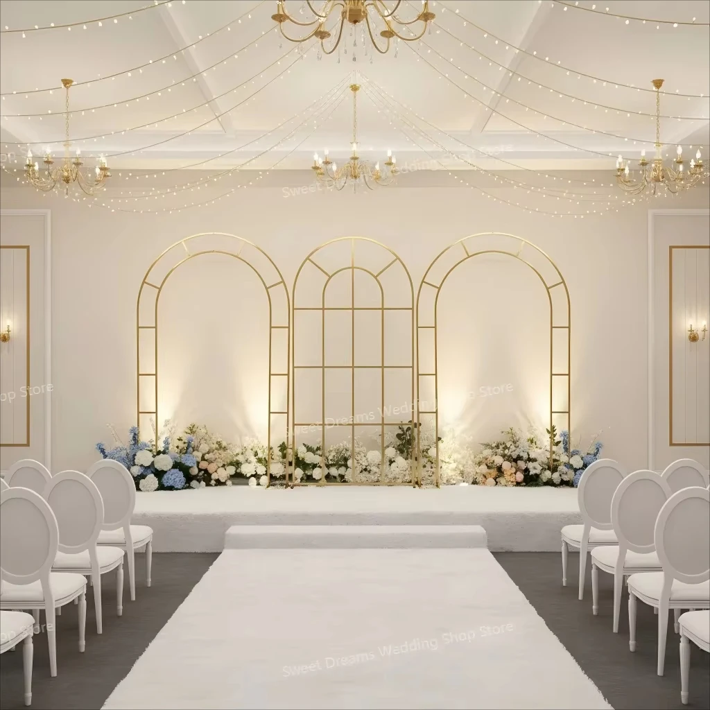 1-3 Stück Hochzeitskulissen: Bühnenbogen, Hintergrundgitter, neue Hochzeitsdekorationen, schmiedeeiserner Kombinationsbogen – Detail 5
