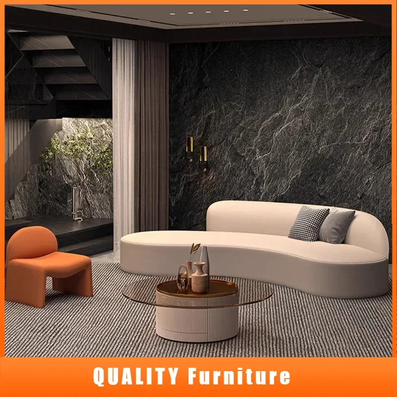 

Дизайнерский диван-реклайнер, изогнутый индивидуальный обеденный банкетный диван для взрослых, уникальный европейский большой диван, 2 Plazas, украшение для дома