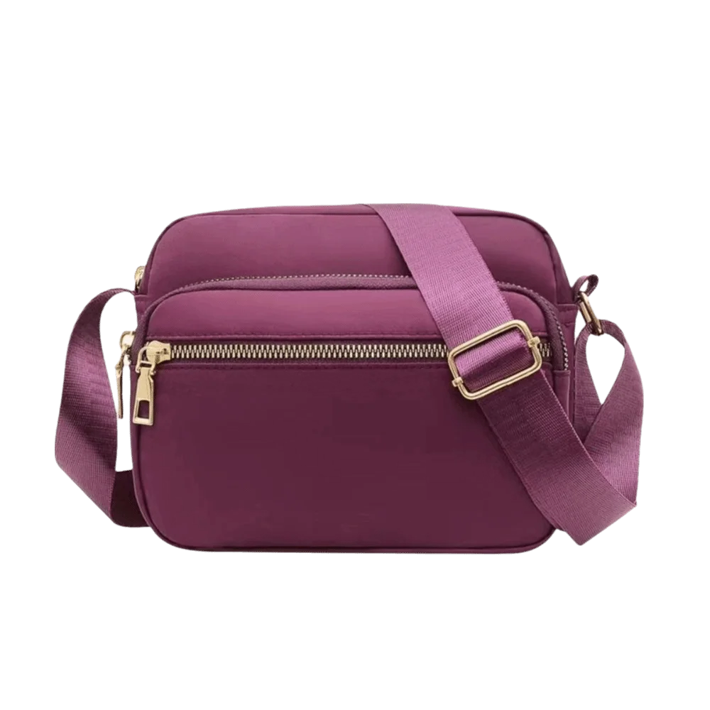 

Leisure Nylon Shoulder Bag Waterproof Large Capacity Zipper Handbag Multi-pocket Phone Messenger Bag for Women