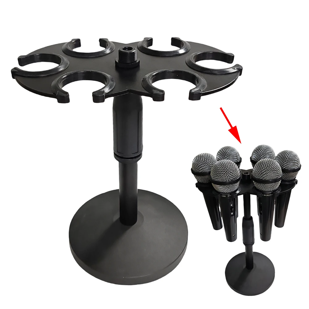 Multiple Microphone Holder Mount to 3/8\