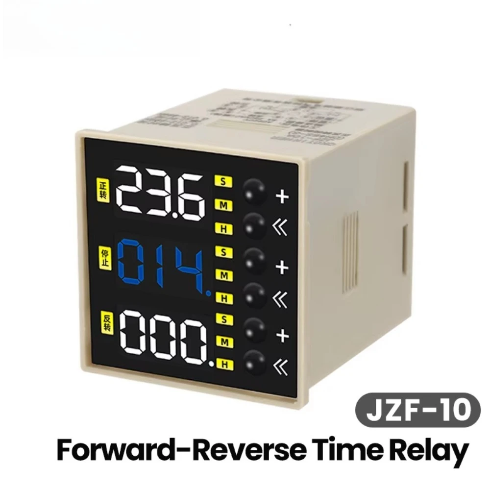 JZF-10 Forward and Reverse Time Relay 220V Adjustable Duration Motor Automatic Controller 0.01S-999H