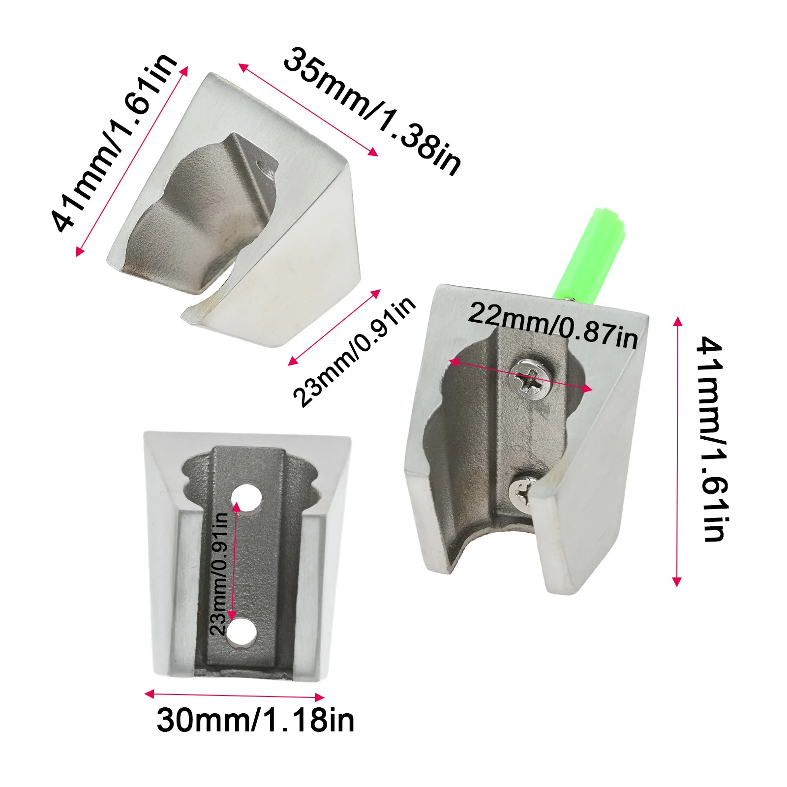 الفولاذ المقاوم للصدأ يده دش رئيس قوس للحمام ، جدار جبل ، دش حامل الرأس ، العالمي صنبور الرش ، قاعدة ثابتة