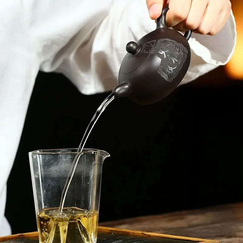 

170ml Chinese Yixing Purple Clay Teapots Traditional Handmade Raw Ore Zisha Tea Pot Household Beauty Tea Infuser Kettle Tea Set