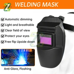 Automatic Dimming Welding Face Mask Argon Arc Welding Welding Helmets Face Eyes Protection Tool For Welders