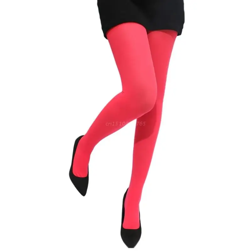 Candy Color Stockings Sexy Thigh High Stockings Women Seamless Pantyhose Large Elastic Hosiery Pant for Party Nightclub