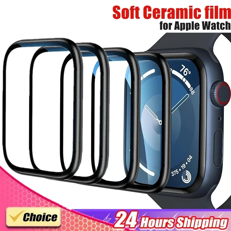 4PCS Protector Film for Apple Watch 9 8 7 6 SE 5 4 Screen Protectors 40MM 41MM 42MM 44MM 45MM 38MM on Apple watch Ultra 49MM