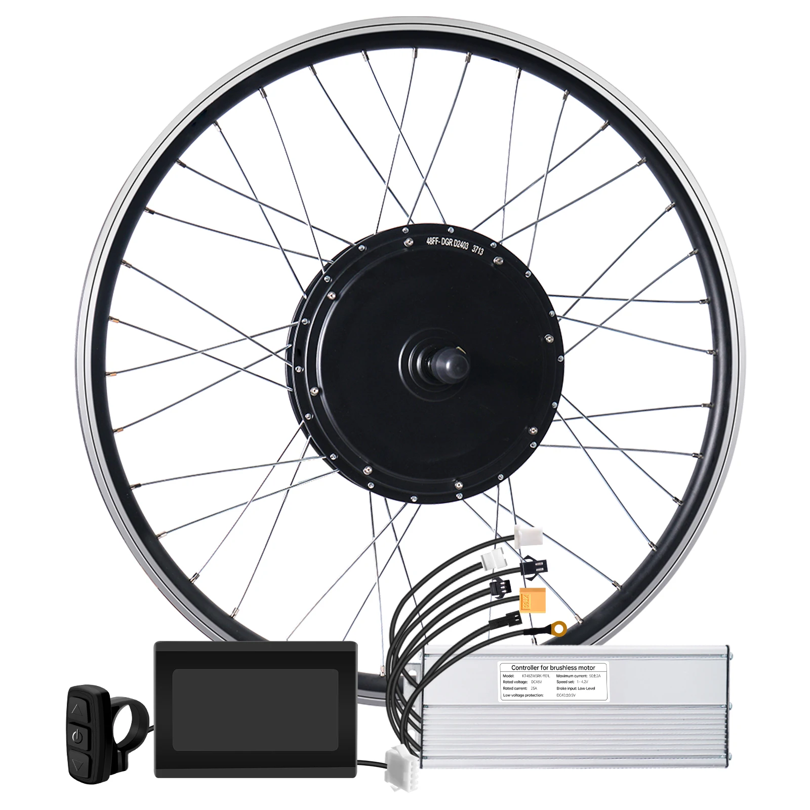 48v 2000W Electric Bicycle Wheel Hub Motor Kit Power Gear Brushless Technology Thumb Sale Bike Cycle Conversion Kit