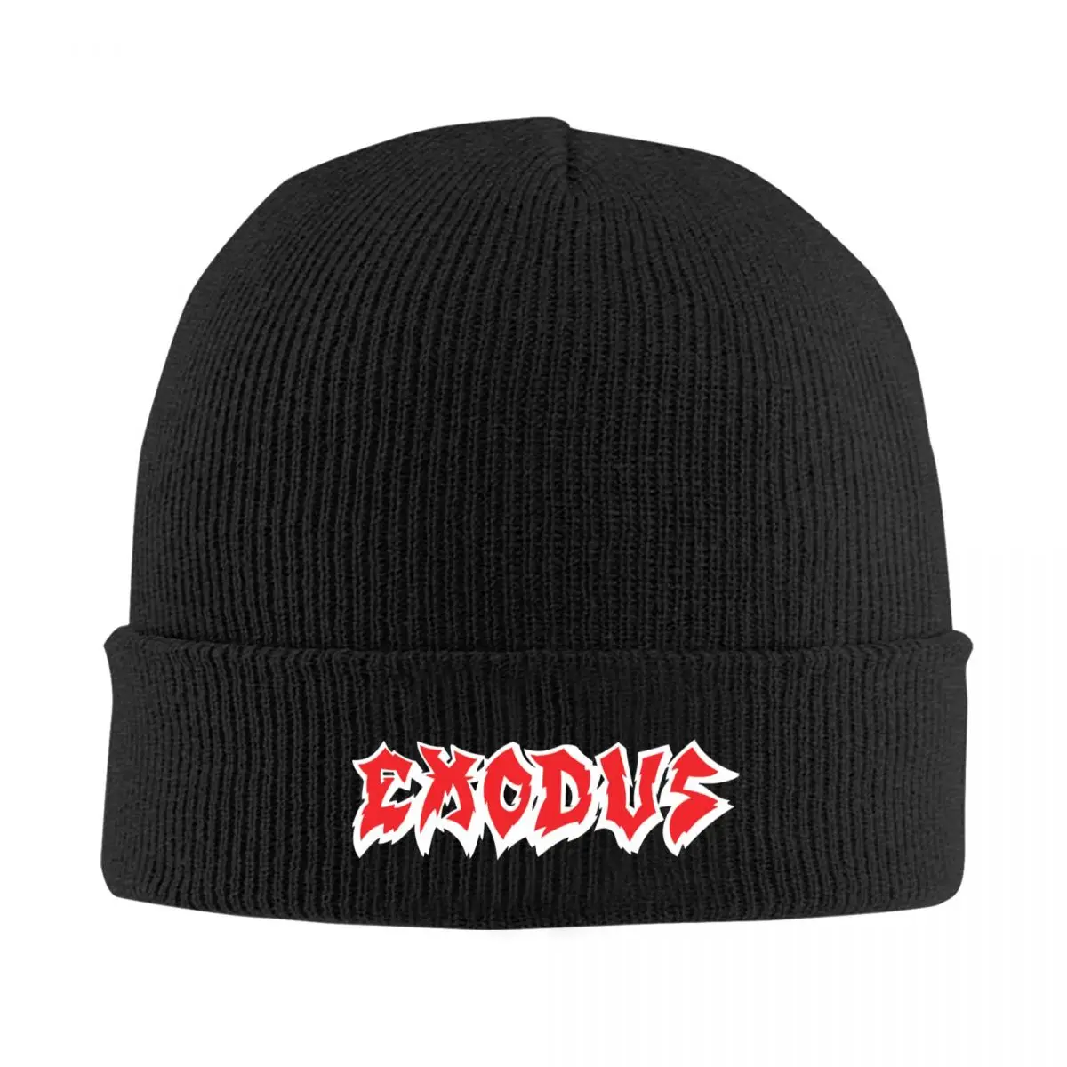 Thrash Metal Style Exodus Band Beanie Hats Y2K Cool Caps Men Women Outdoor Knit Hat Autumn Custom Warm Beanie Hat