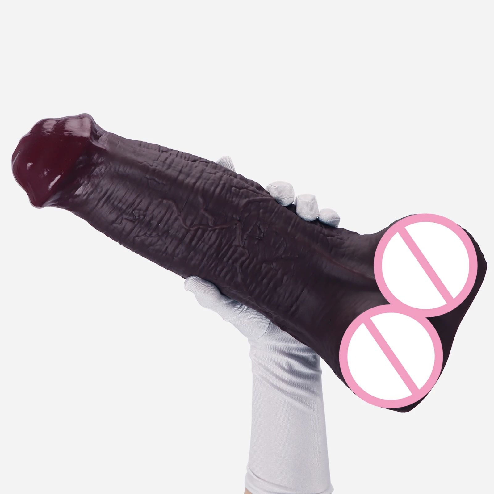 Silicone Soft Huge Black Horse Dildo Realistic Silicone Animal Genitals Penis Masturbation Suction Cup Dick Woman Anal Sex Toys view 3