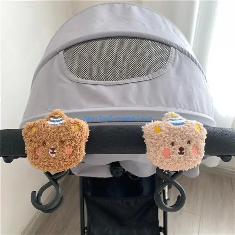 

R1WF Portable Doll Baby Stroller Hook with Multi-pattern for Mommy Bag Hanger Plush