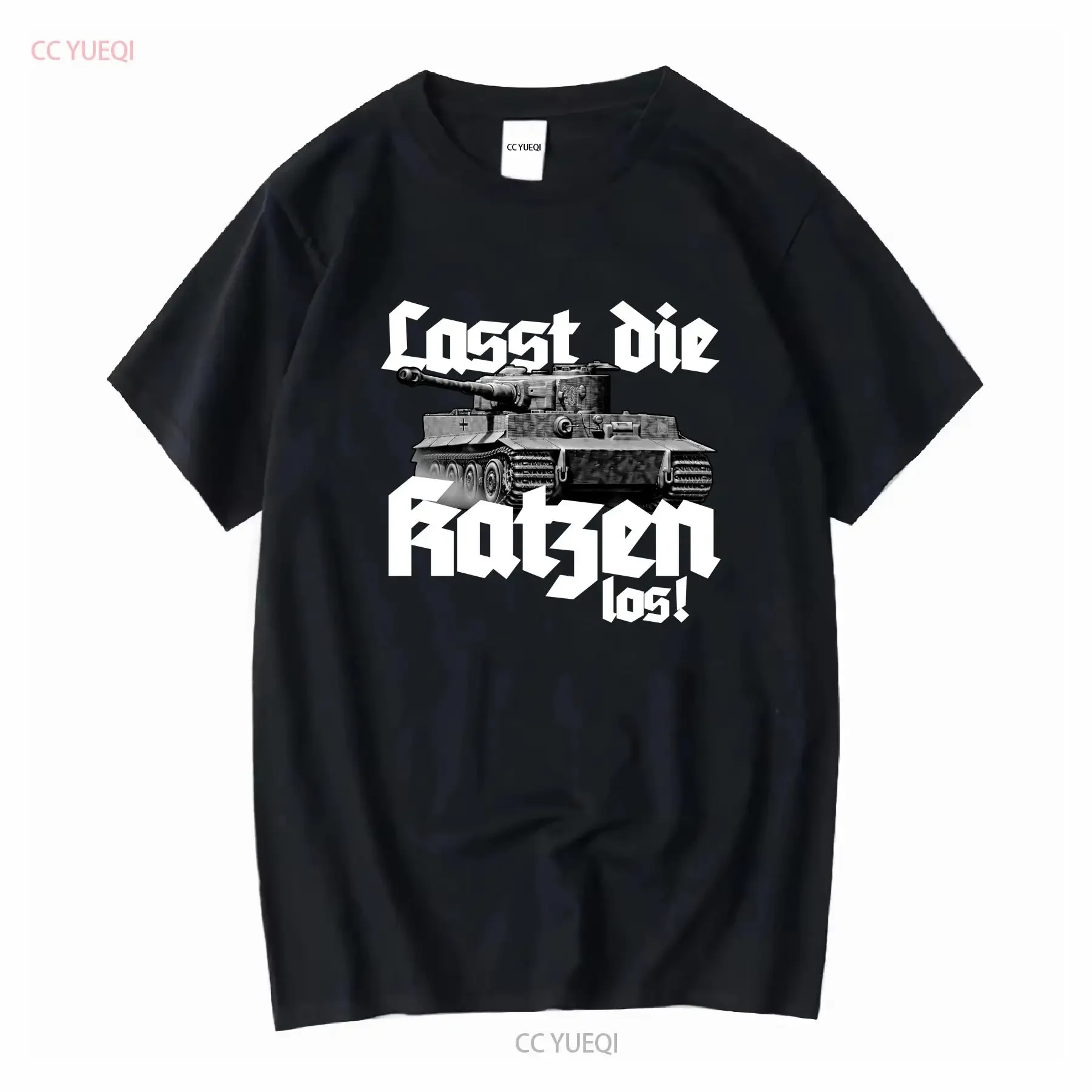 Lasst die Katzen los M2 T Shirt Katze Panzer Tiger Panther Tank Battle WOT long or short sleeves vintage Washed