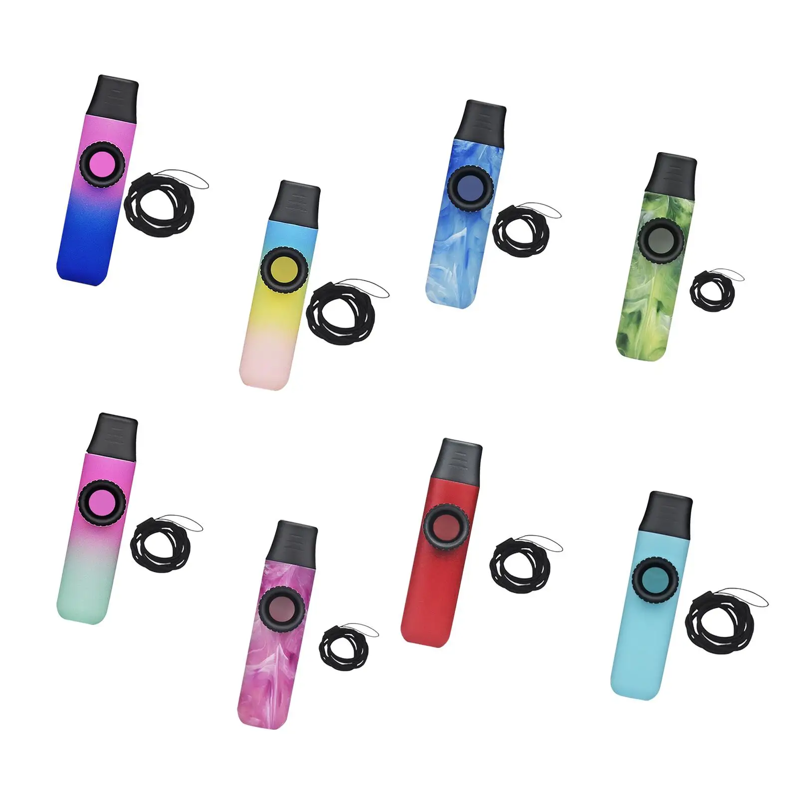 

Kazoo Musical Accompaniment Compact Easy to Play with Hanging Rope Adjustable Tone for Beginner All Ages Children Adults Gift