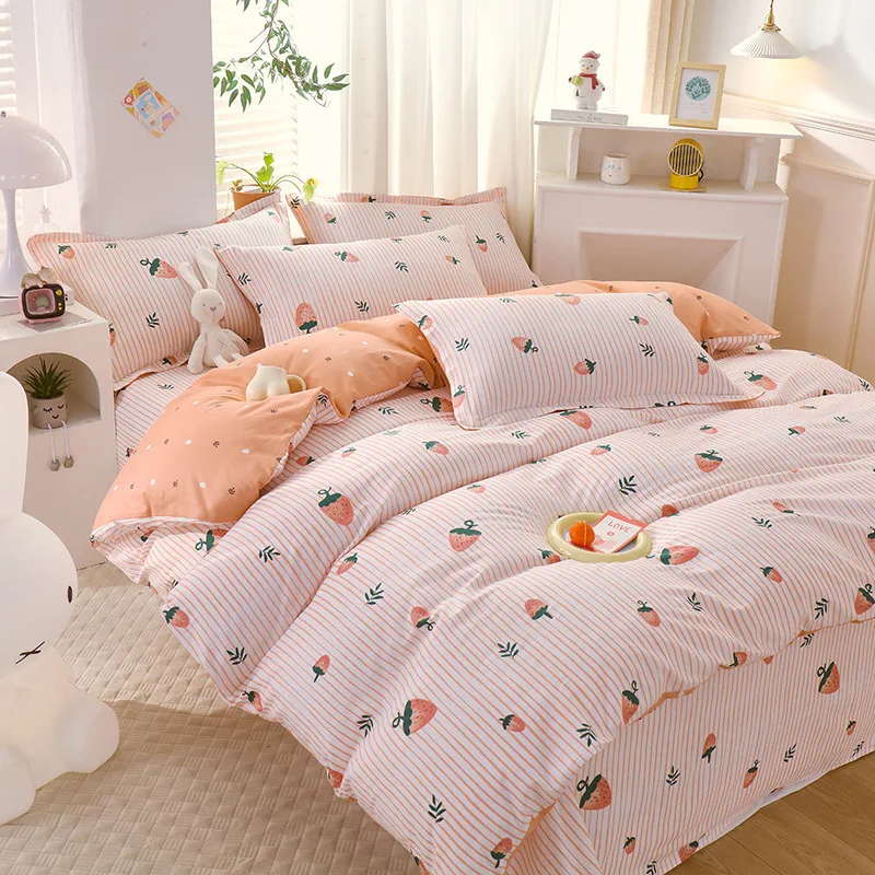 100% Xinjiang cotton quilt cover single piece cartoon pure cotton quilt cover