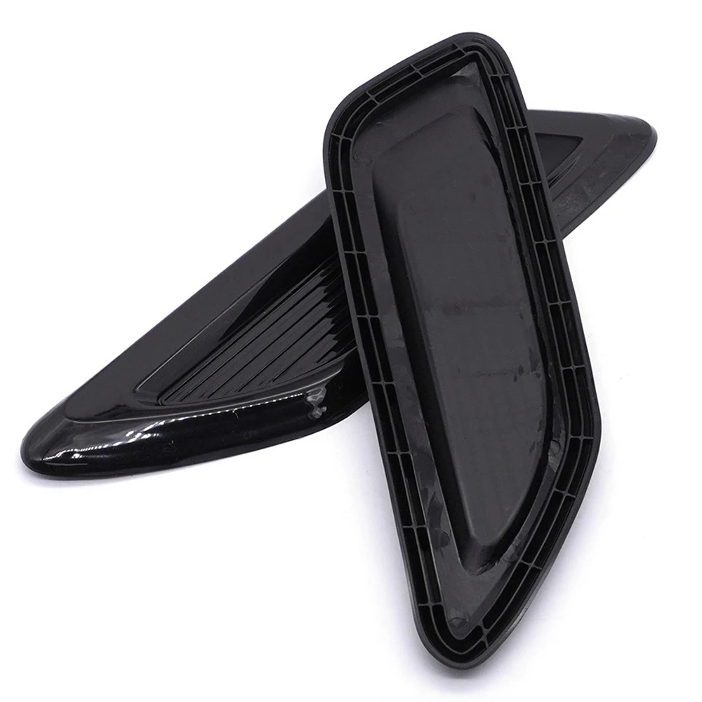 40cm Hood Scoop Bonnet Vent cover 33 side Hood Air Flow Intake Cover Sticker Car Decorative Universal fit any FLAT Hood Vehicle