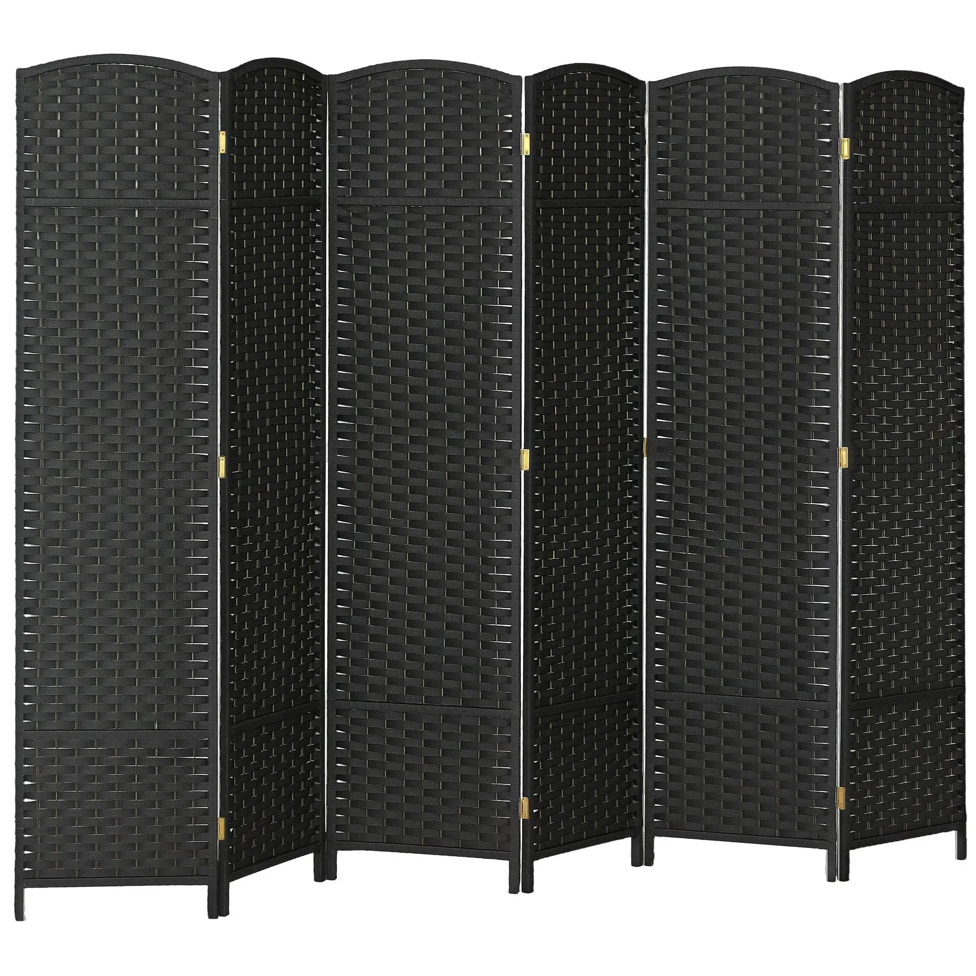 Paravent pliable HOMCOM à 6 panneaux 240x170cm en pin et polypropylène pour salon et chambre