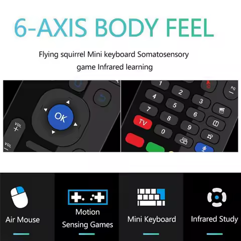 A12E-MX3 Fly Air Mouse Smart Voice Remote Control 2.4G Wireless Keyboard For TV Box Android Mecool H96 Max X96 Mini Mi Box