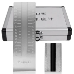 QXD Stainless Steel Scraper Fineness Meter With Box Single Groove Fineness Plate Fineness Gauge 25/50/100/150um