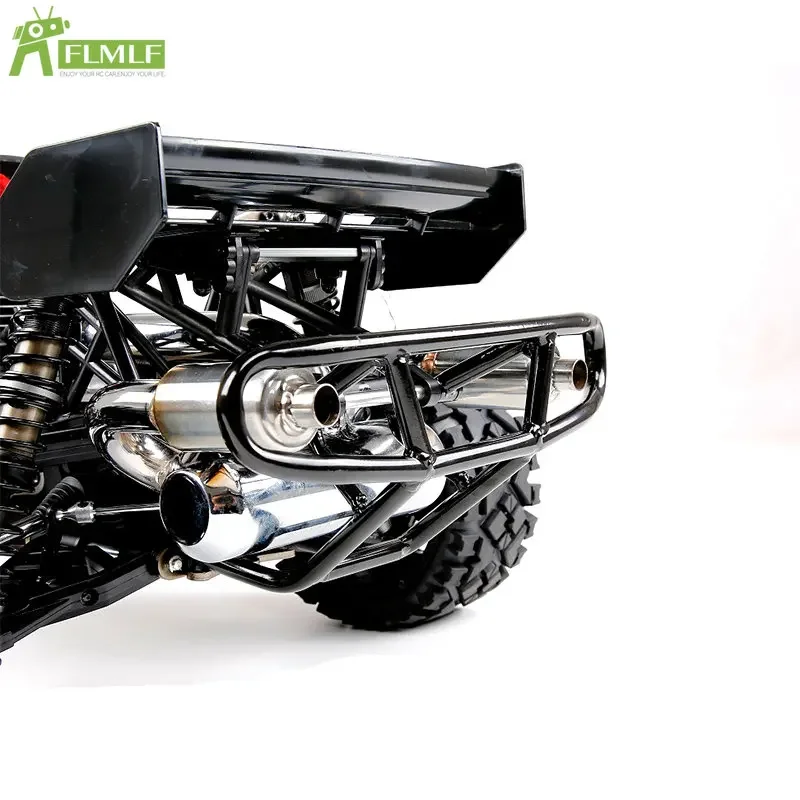 2 Gaten Uitlaatpijp Demper Power Riser Of Achterbumper Kit Geschikt Voor 1/5 Hpi Rofun Baha Rovan Km Baja 5b Rc Auto Speelgoed Onderdelen