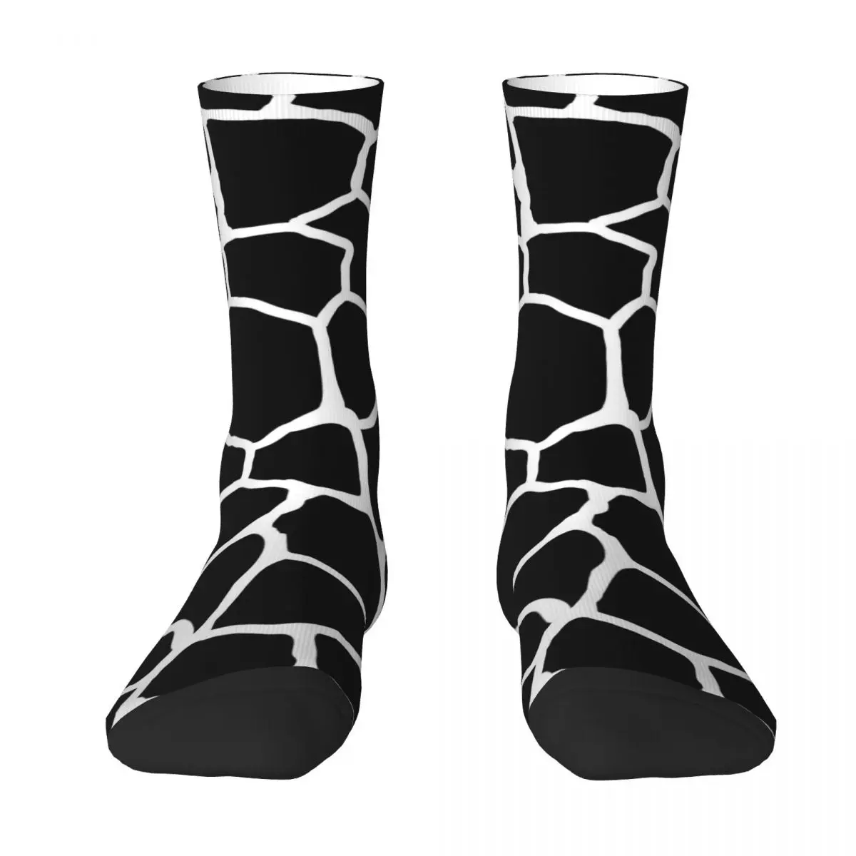 Black And White Giraffe Socks Autumn Animal Spots Print Stockings Casual Women Socks Printed Outdoor Sports Anti Slip Socks