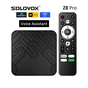 SOLOVOX Z8 Pro Kotak TV Pintar Android 12 H618 Quad 2G 16G 4G 32G WiFi Bluetooth 5 Asisten Suara Pemutar Media YouTube 8K Z8Pro 12 kotak tv solovox penjualan terbaik - №
