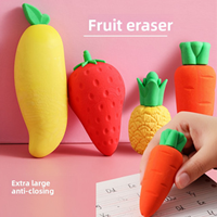 Fruit Creative Carrot Eraser Unique Cute Stationery School Office Supplies Children Student Pencil Eraser for Kids