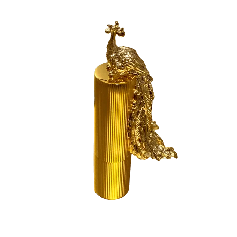 1pc Empty Lipstick Tube Luxury Metal 3D Gold Phoenix Lipstick Bottle 12.1mm DIY Super Luxurious Makeup Packaging Lip Balm Tube