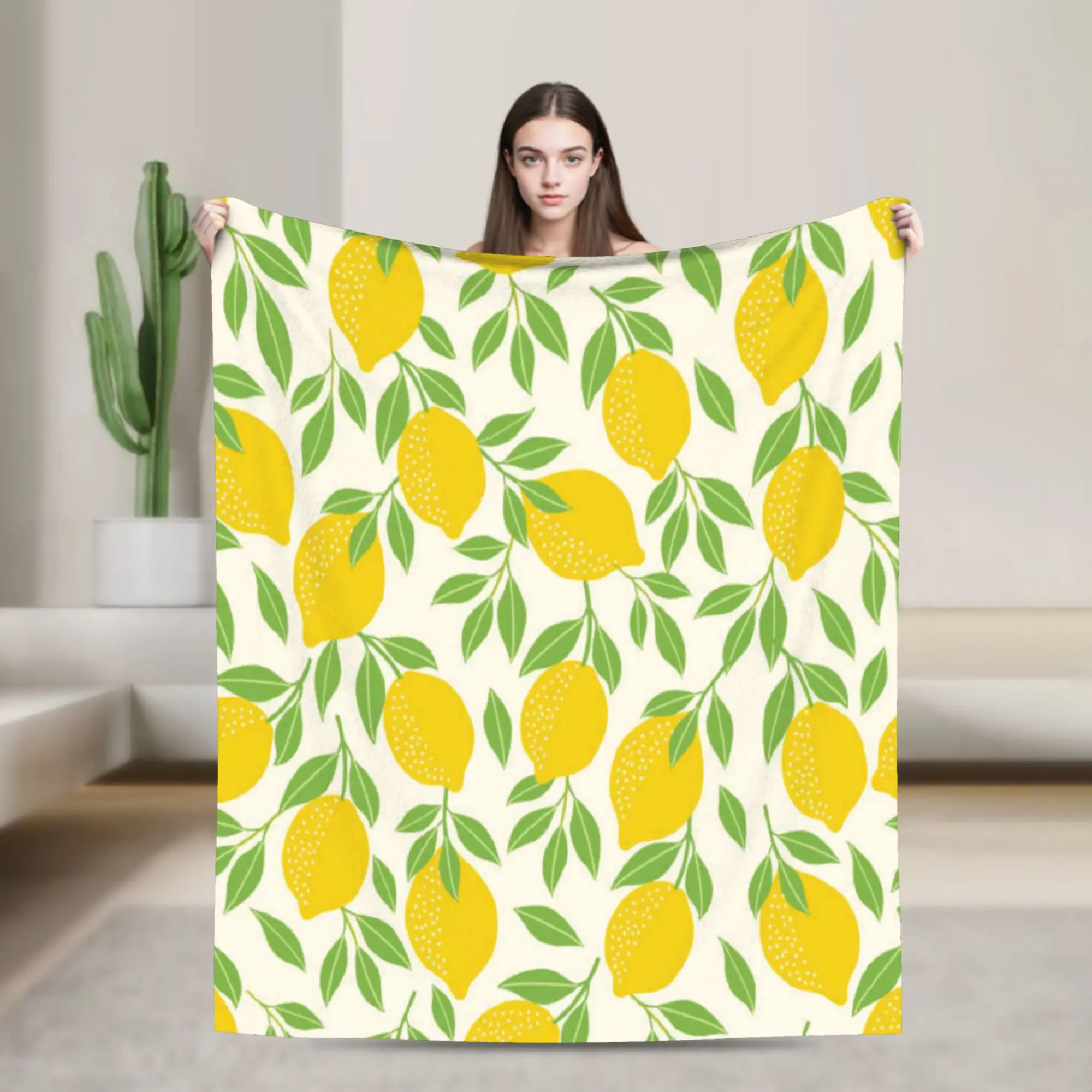 Cute Fruit Vegetable Warm Blanket  Child Plush Throw Blanket Print Living Room Flannel Bedspread Sofa Bed Cover