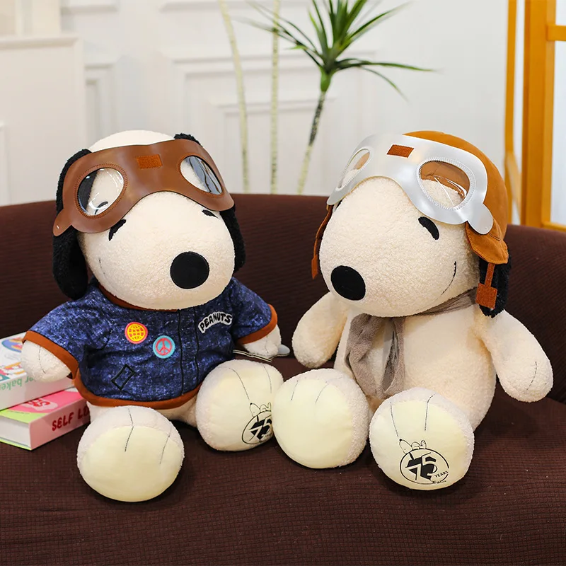 

Miniso Kawaii 35 см Snoopy Translator Pilot Maintenance плюшевые игрушки украшения для комнаты подарок на день рождения для мальчиков Рождественский подарок