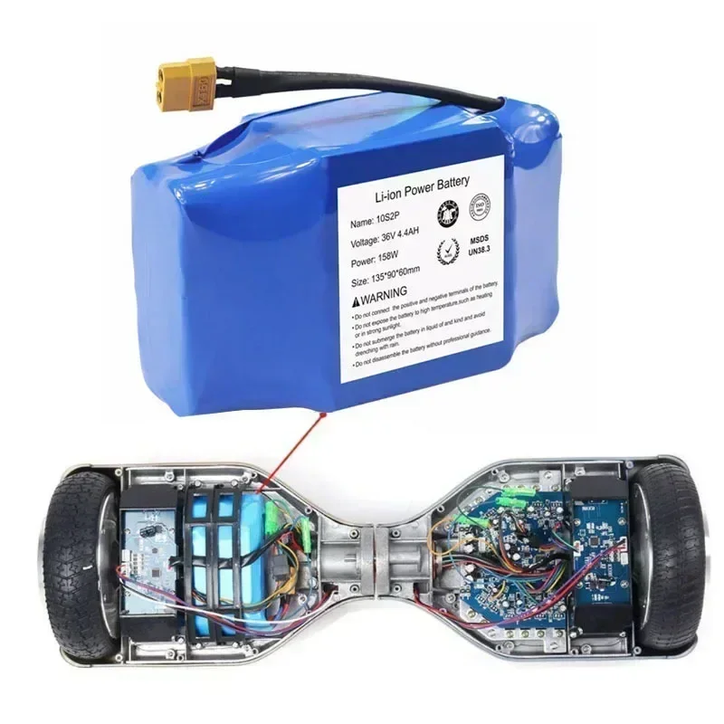 SU Original 36v 4.4Ah Rechargeable Lithium Battery 10S2P 4400mAh 18650 Electric Self Balancing Scooter Hoverboard Batteries