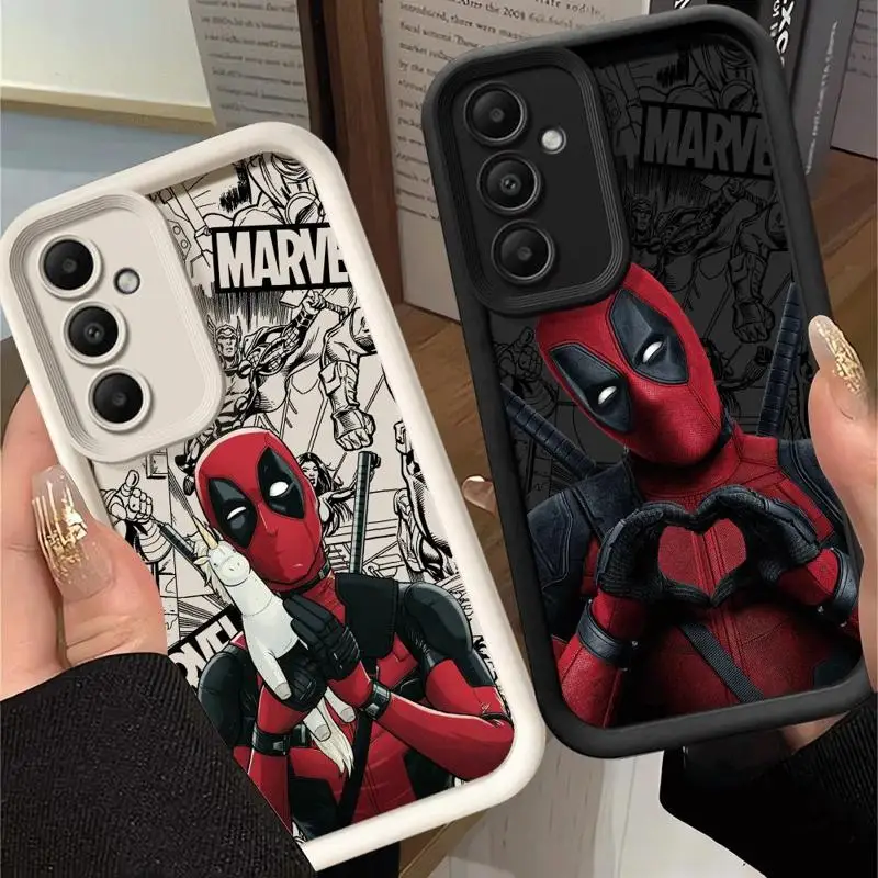 Phone Case for Samsung Galaxy A15 A25 A35 A55 A51 A71 A72 A73 A52 A52s A53 A54 5G TPU Silicone Soft Marvel Deadpool