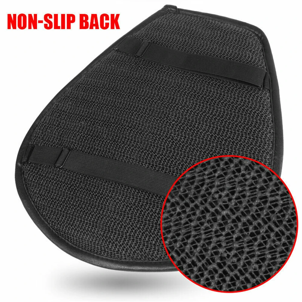 

Pressure Relief Motorcycle Seat Cushion Mesh Pad with Waterproof Cover Ventilated Shock Resistant Pad for General Purpose Models