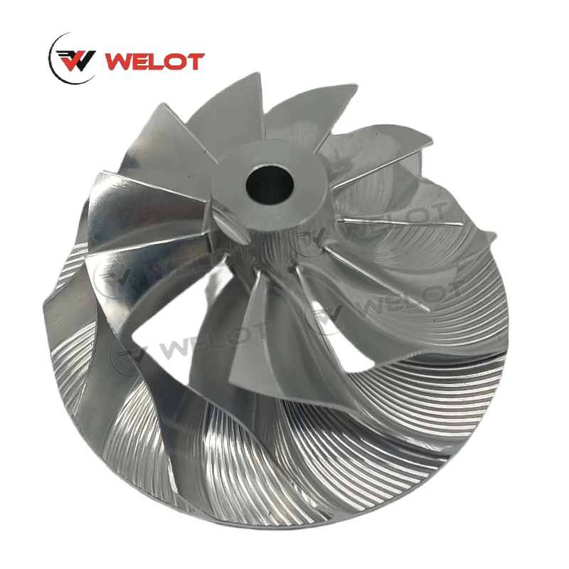

GT2256V MFS billet Turbo compressor wheel 454191-0012 454191-0008 454191-0009 For BMW 530D 184HP 135KW 3.0L(E39) M57 D30