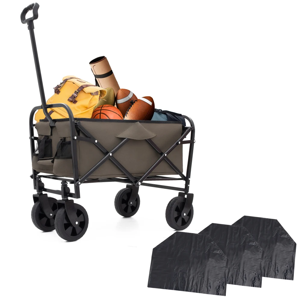 Minimeetall Multi-use Bag,Collapsible Foldable Wagon Cart Beach Wagon Heavy Duty Utility Cart Utility Wagon Grocery Cart