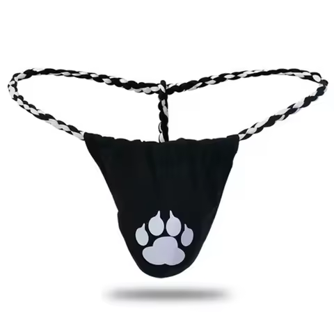Bear Paw Claw Underwear Men's Jockstrap Thongs Bear Gay G-strings T-back Briefs Lingerie Bikini Bulge Pouch Hundoshi M L XL XXL
