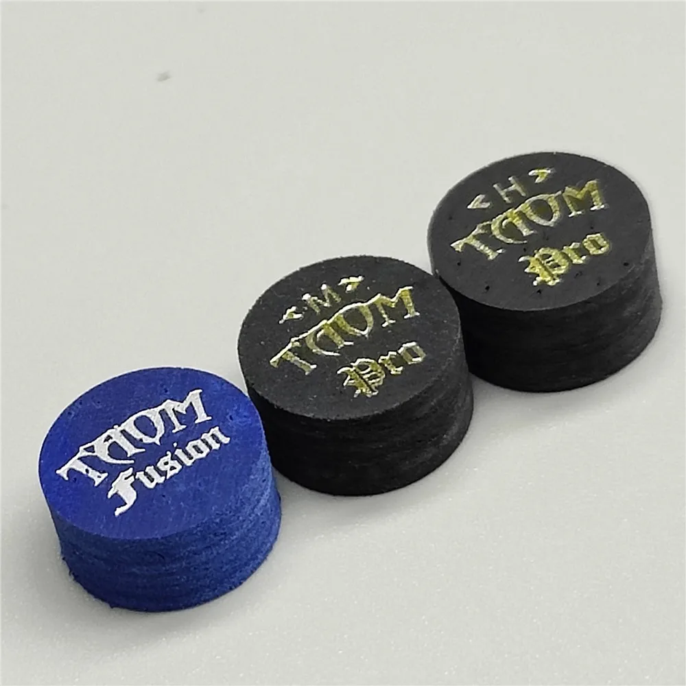 Taom Fusion Tip with 11mm Finland Pro Tips Medium / Hard Professional for Snooker Cue Stick Snooker & Billiard Accessories