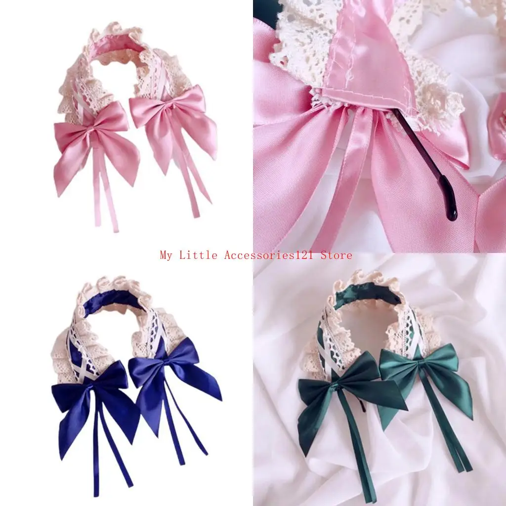 

Girls Colorful Bowknot Hair Band Gothic Punk Sweet Lively Headwear