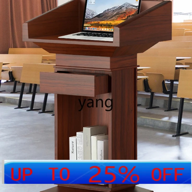 LTT Solid Wood Lecture Desk Welcome Desk Restaurant Reception Desk Leader's Speech Seat