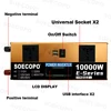 10000W 태양계 전원 키트 12V/24V 듀얼 전압 LCD 인버터 100A 컨트롤러 가정용/RV/캠핑 발전소 용 300W 패널 4
