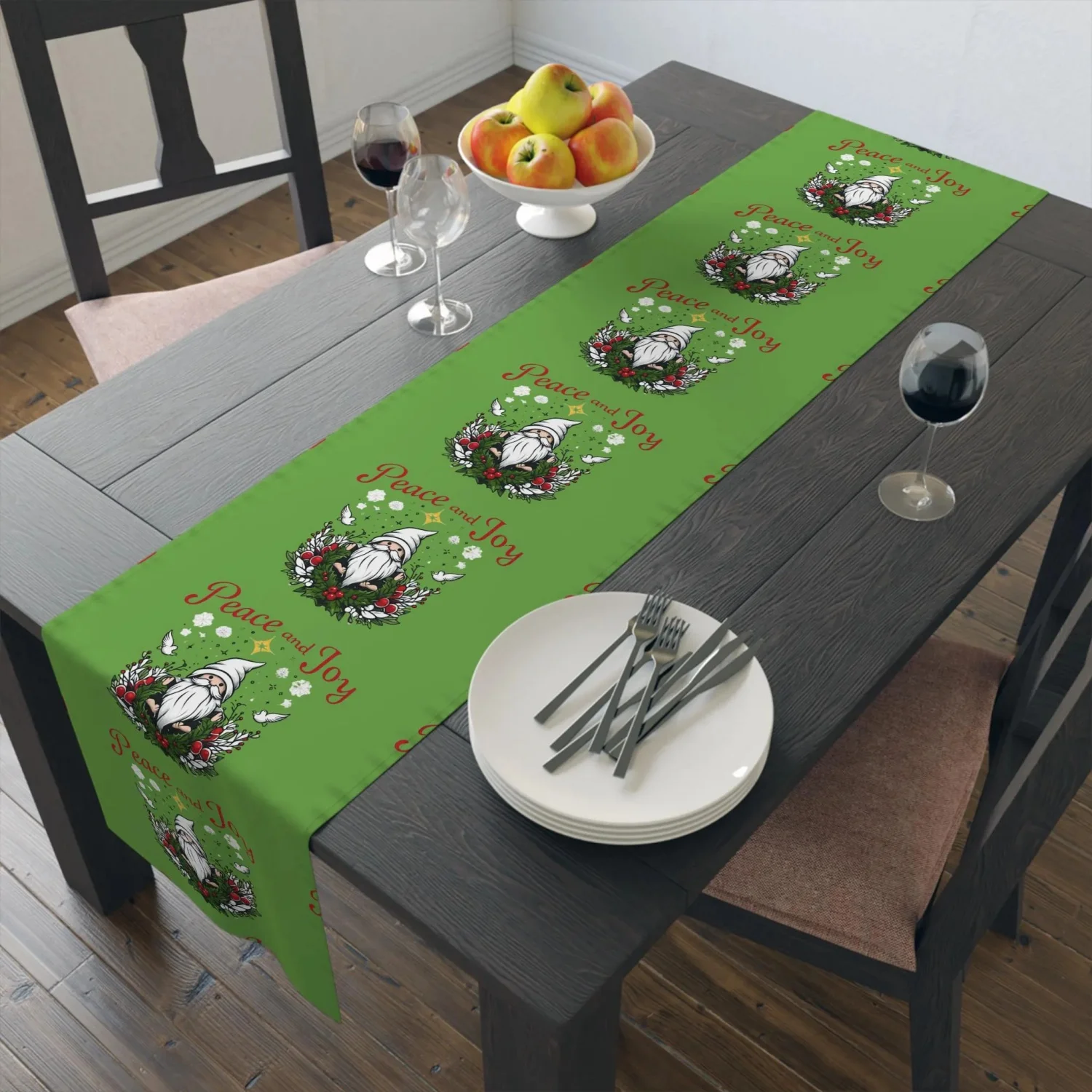 

Рождественская дорожка для стола, праздничный обеденный декор, праздничный Санта-Клаус, декоративное хлопковое белье, акцент для столовой